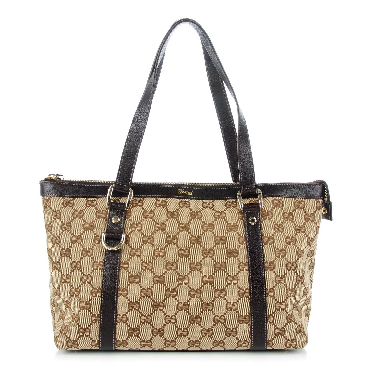 Monogram Medium Abbey Tote Brown