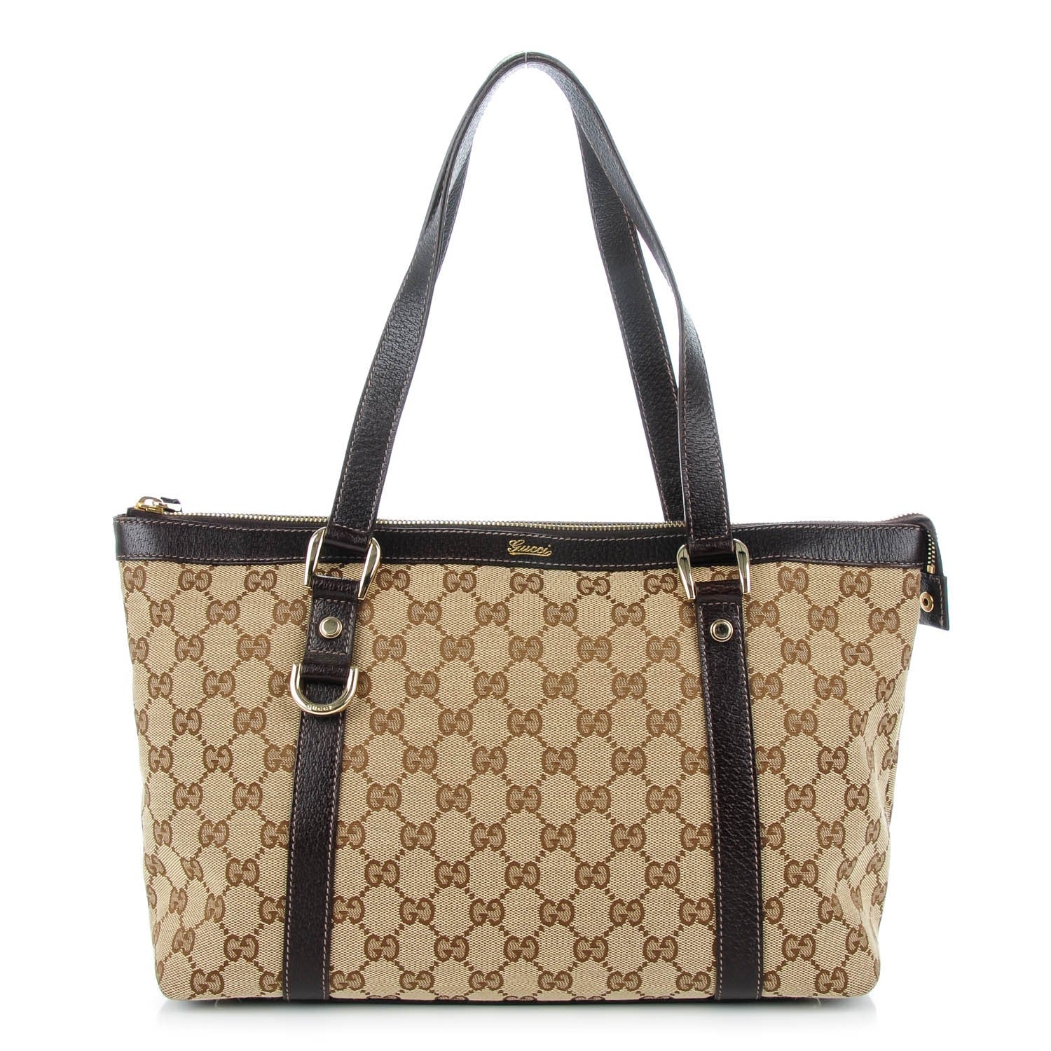 Gucci Monogram Medium Abbey Tote Brown 1 of 7