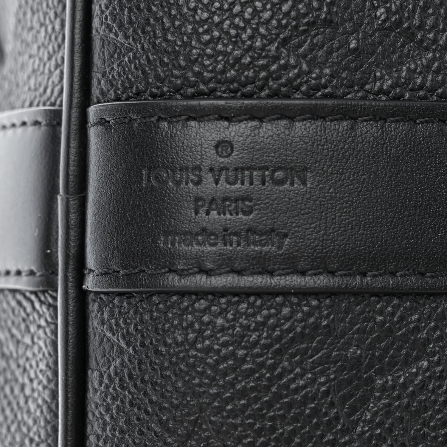 Louis Vuitton Empreinte Monogram Giant Keepall Bandouliere 45 Black 6 of 9