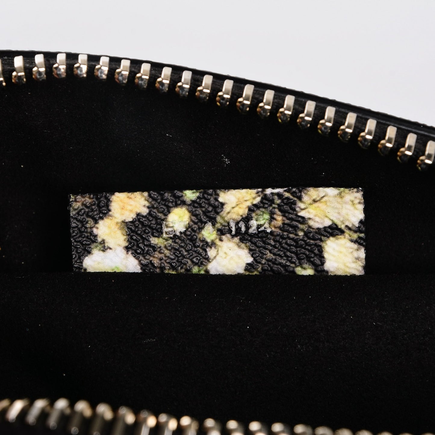 Textured Coated Canvas Baby's Breath Print Medium Lucrezia Black