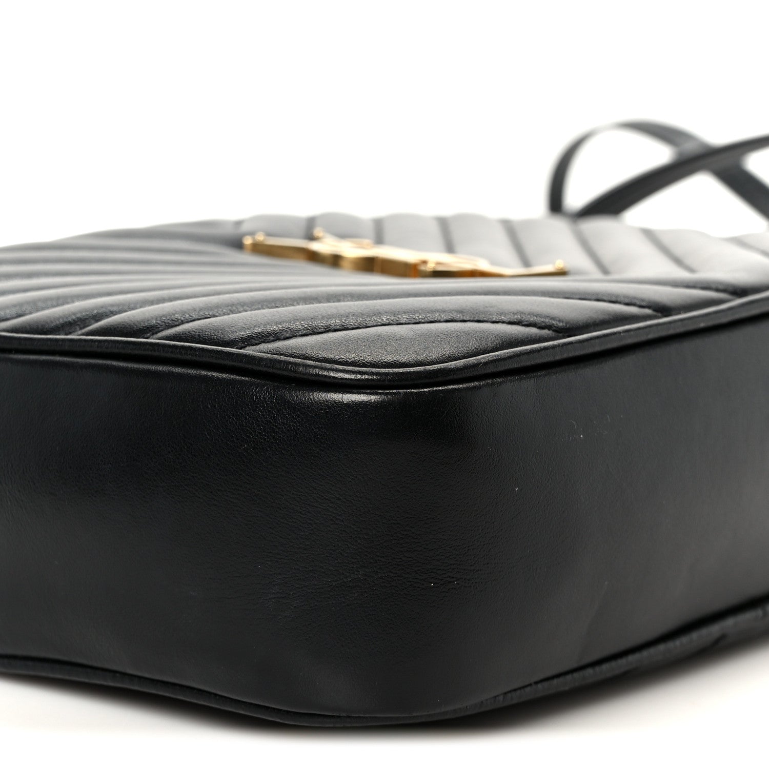 Saint Laurent Calfskin Matelasse Monogram Lou Camera Bag Black 9 of 10