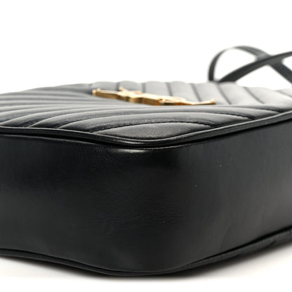 Saint Laurent Calfskin Matelasse Monogram Lou Camera Bag Black 9 of 10