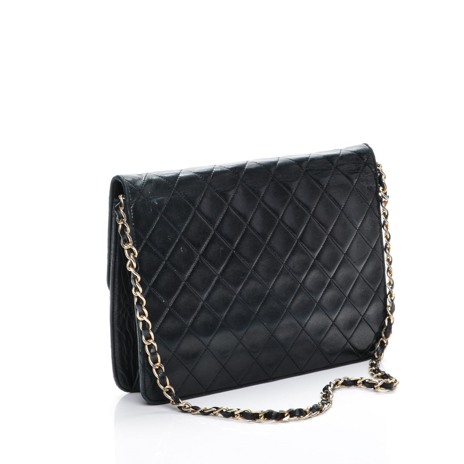Chanel Lambskin Quilted Medium Single Flap Black 3 of 8