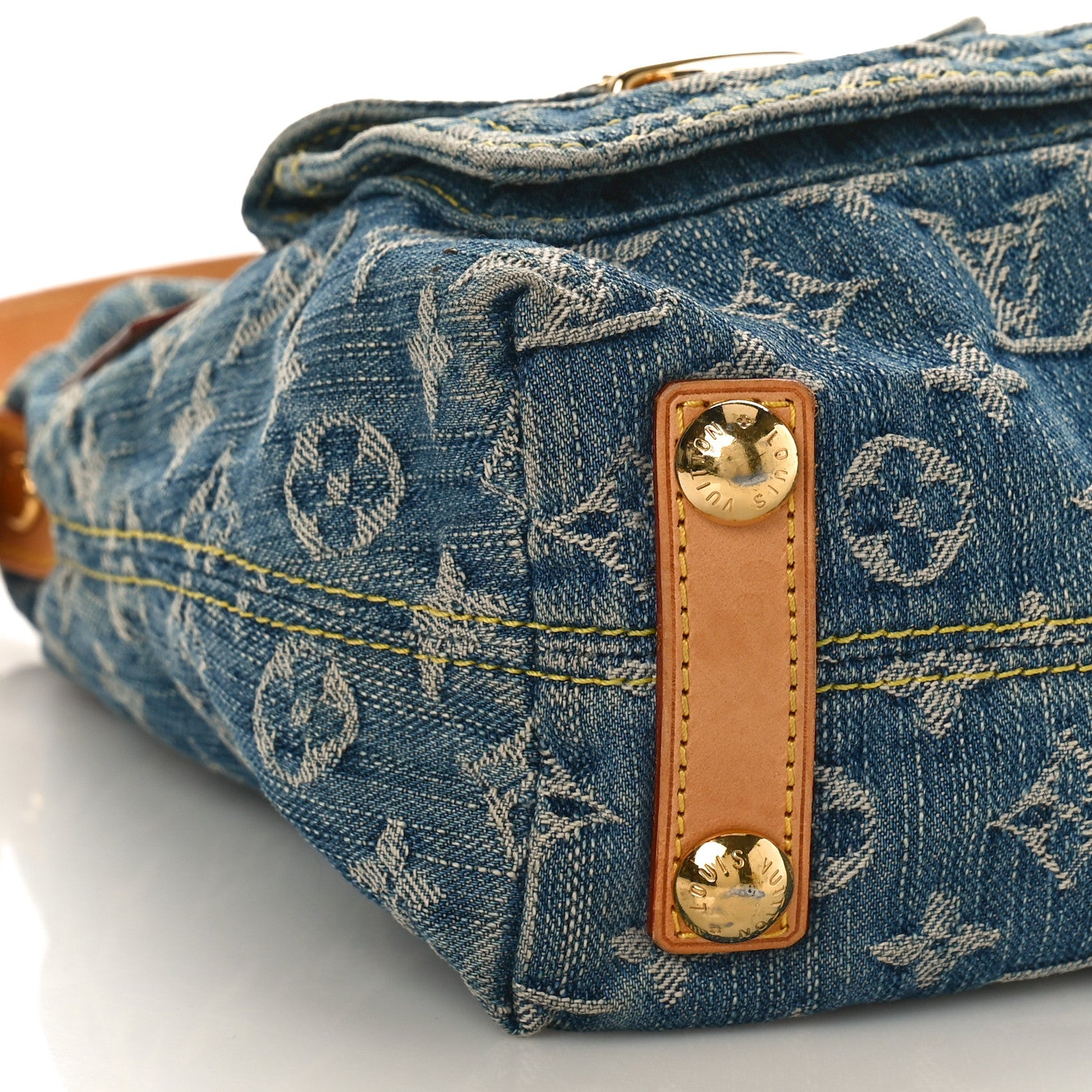 Louis Vuitton Monogram Denim Baggy PM Blue 7 of 9