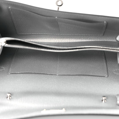 Hermes Metallic Chevre Chamkilight Kelly Wallet To Go Argent 5 of 13