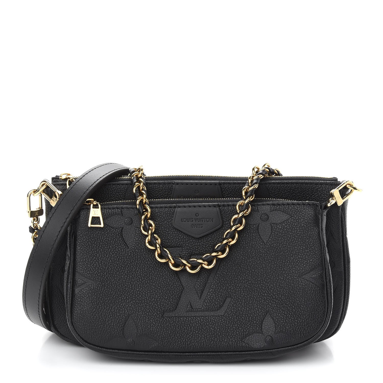 Louis Vuitton Empreinte Monogram Giant Multi Pochette Accessories Black 1 of 8