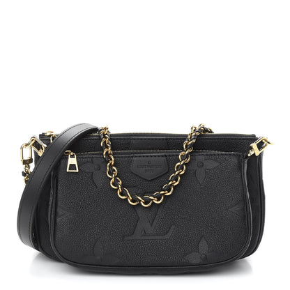 Louis Vuitton Empreinte Monogram Giant Multi Pochette Accessories Black 1 of 8