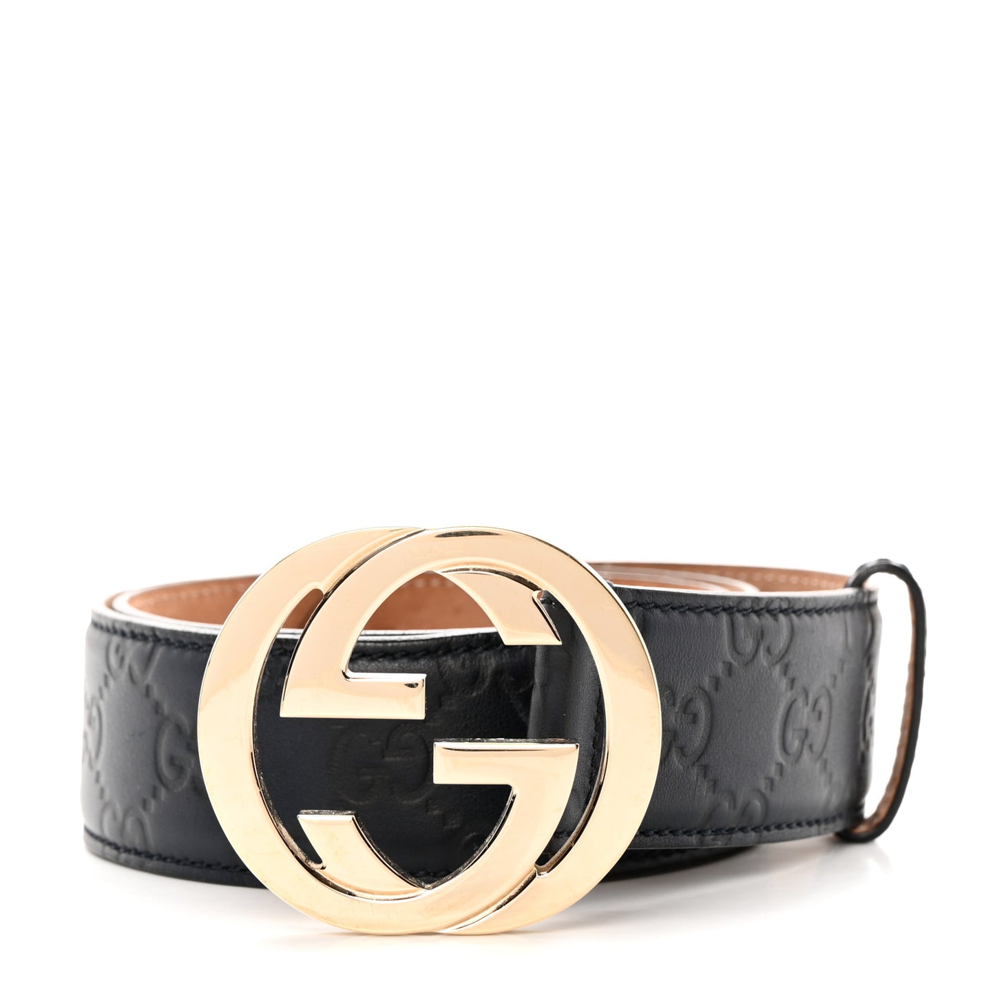 Guccissima Interlocking G 40mm Belt 80 32 Black