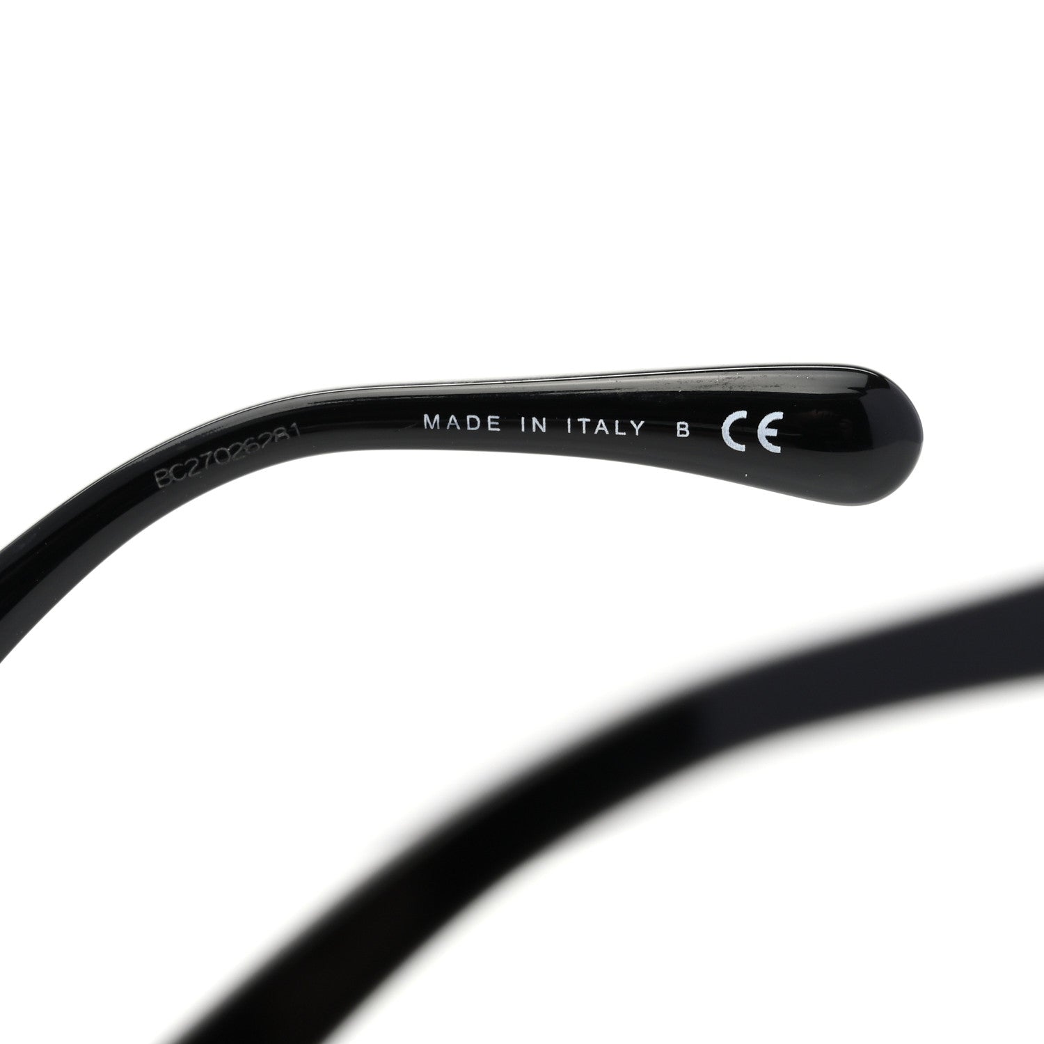 Chanel Acetate Strass Polarized Square Sunglasses 5422-B-A Black White 6 of 8