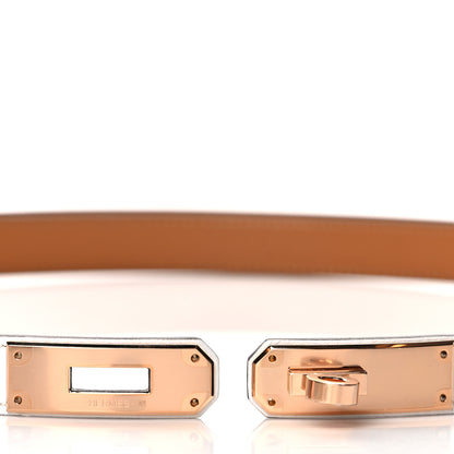 Hermes Epsom Kelly Belt White 3 of 5