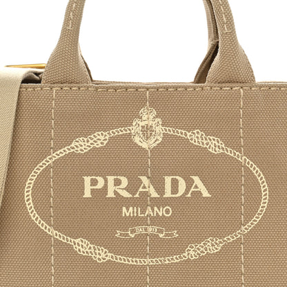 Prada Canapa Small Logo Tote Deserto 8 of 11