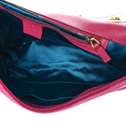 Gucci Velvet Matelasse Blind for Love Embroidered Medium GG Marmont Shoulder Bag Light Raspberry Rose Multicolor 5 of 12