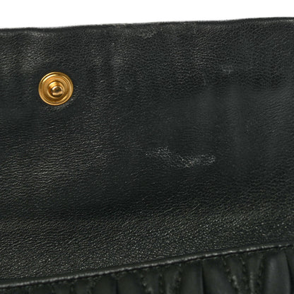 Miu Miu Nappa Matelasse Tri-Fold Flap Wallet Black 11 of 12