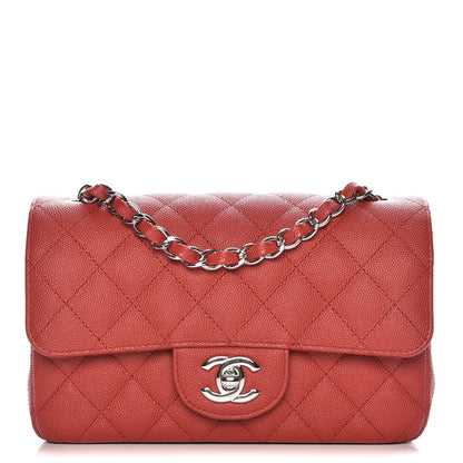 Chanel Caviar Quilted Mini Rectangular Flap Red 1 of 8
