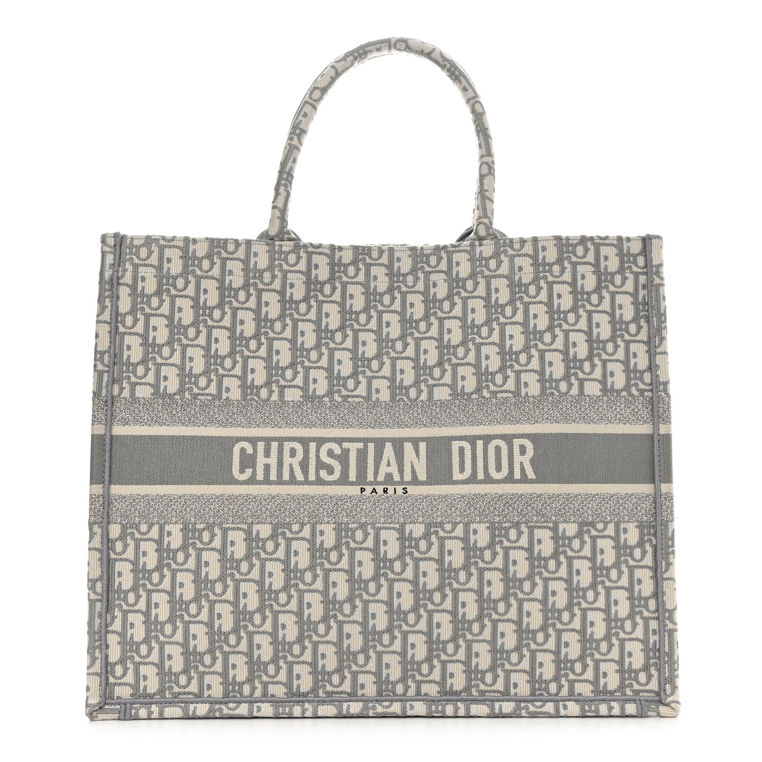 Christian Dior Oblique Large Book Tote Grey 1 of 12