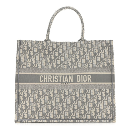 Christian Dior Oblique Large Book Tote Grey 1 of 12