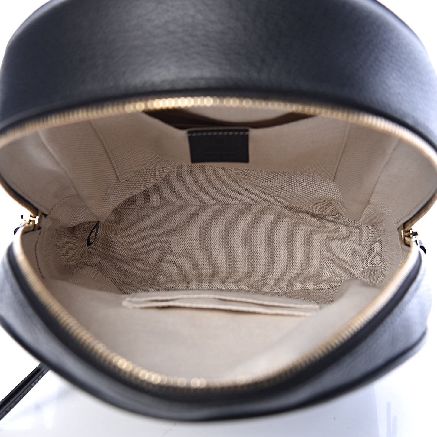 Pebbled Calfskin Soho Chain Backpack Black