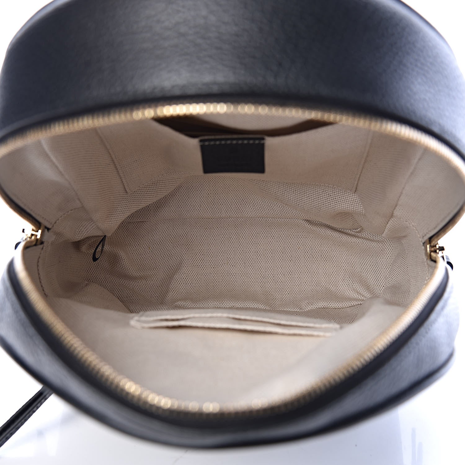 Gucci Pebbled Calfskin Soho Chain Backpack Black 5 of 10