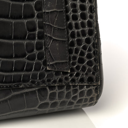 Givenchy Calfskin Crocodile Embossed Small Antigona Storm Grey 8 of 20