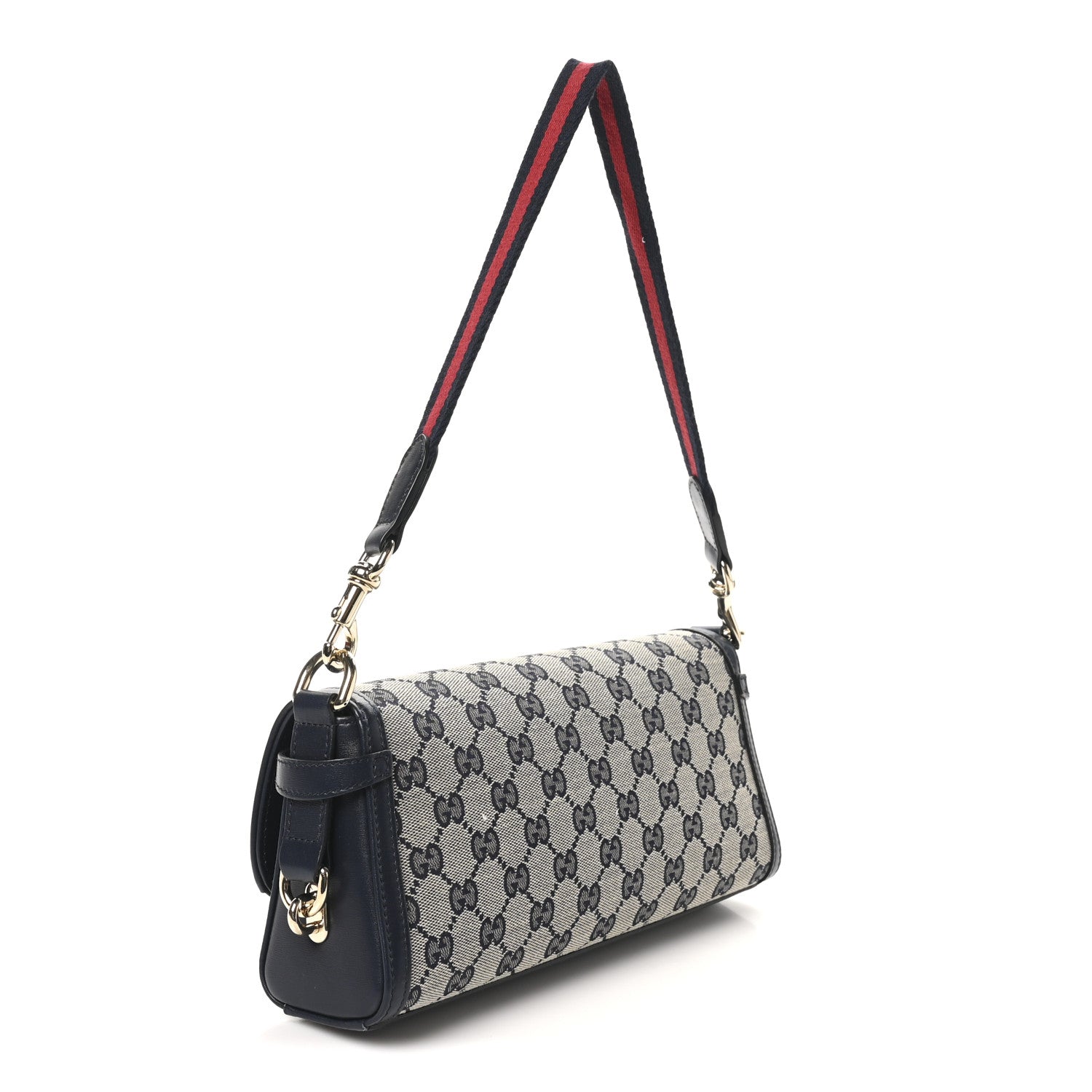 Gucci GG Monogram Small Luce Shoulder Bag Beige Blue 3 of 10