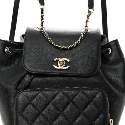 Chanel Caviar Quilted Business Affinity Backpack Black 8 of 15