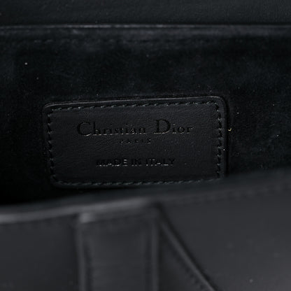Christian Dior Ultra Matte Calfskin Mini Saddle Bag Black 5 of 8