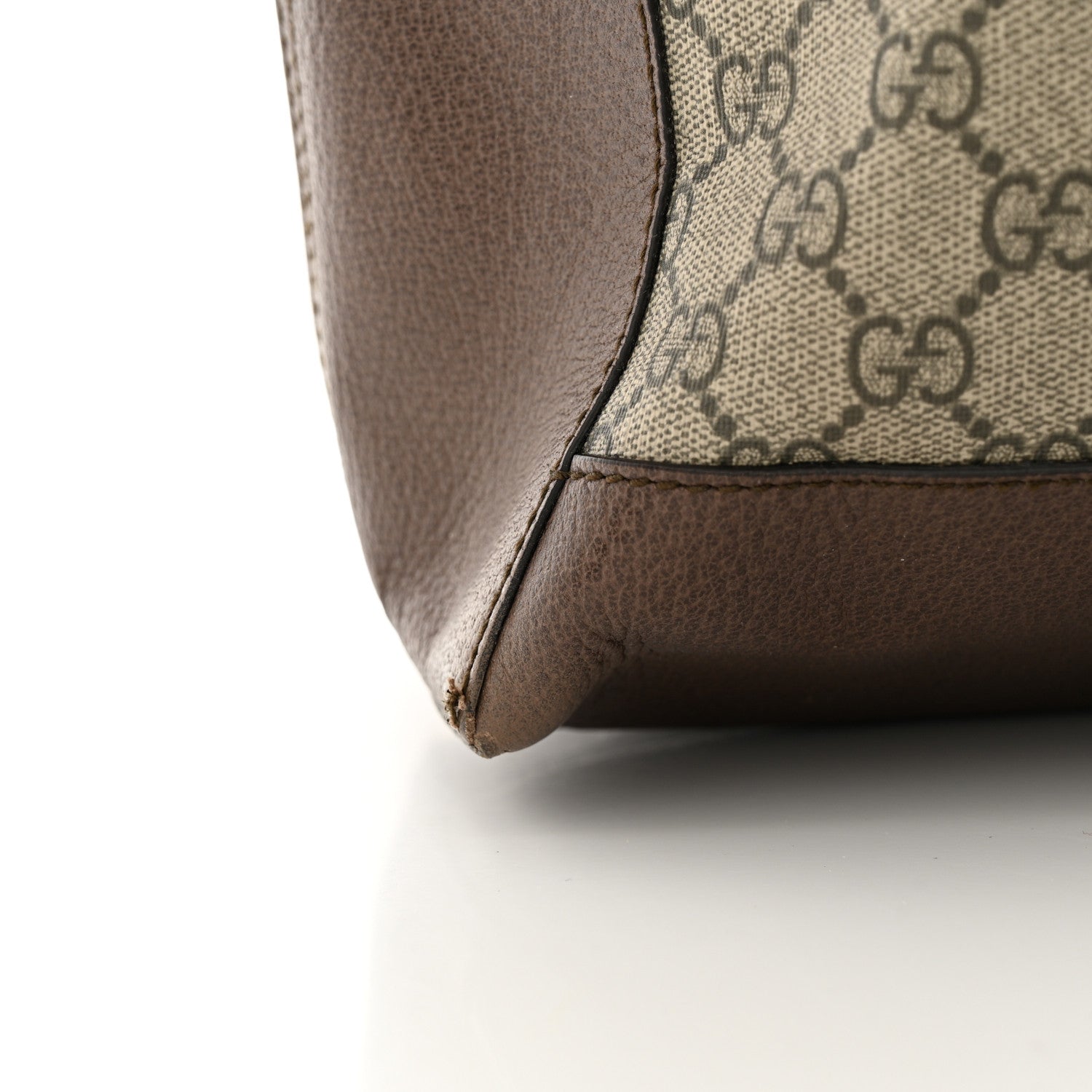 Gucci GG Supreme Monogram Web Ophidia Tote Brown 12 of 13