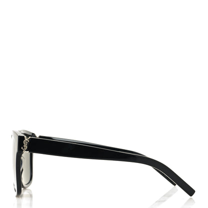 Saint Laurent Acetate Square Sunglasses SL M68 Black 3 of 8
