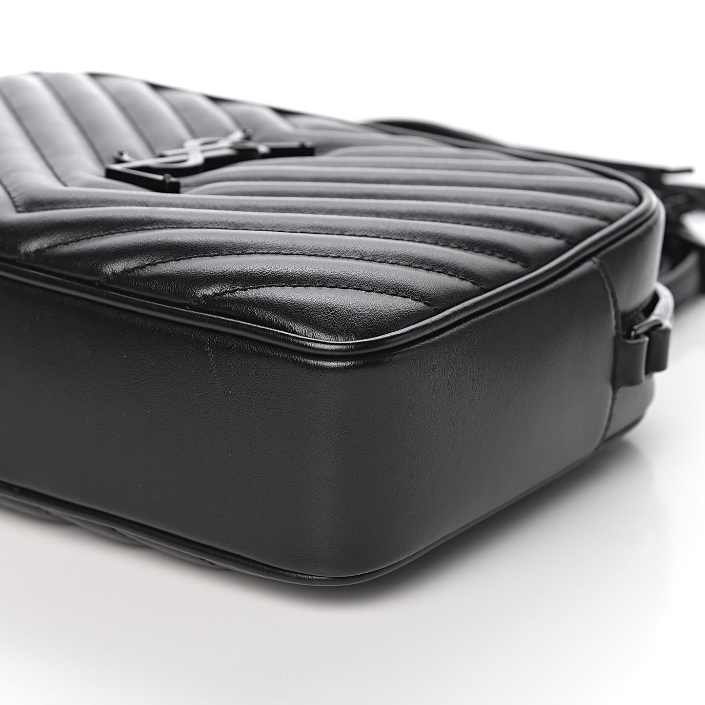 Calfskin Matelasse Monogram Lou Camera Bag Black