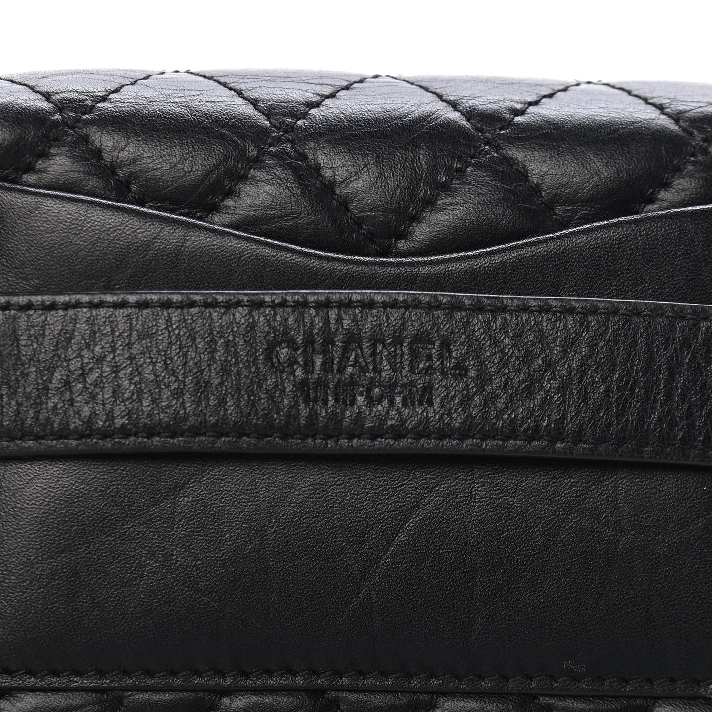 Calfskin Quilted 2.55 Reissue Flap Belt Bag Clutch Black