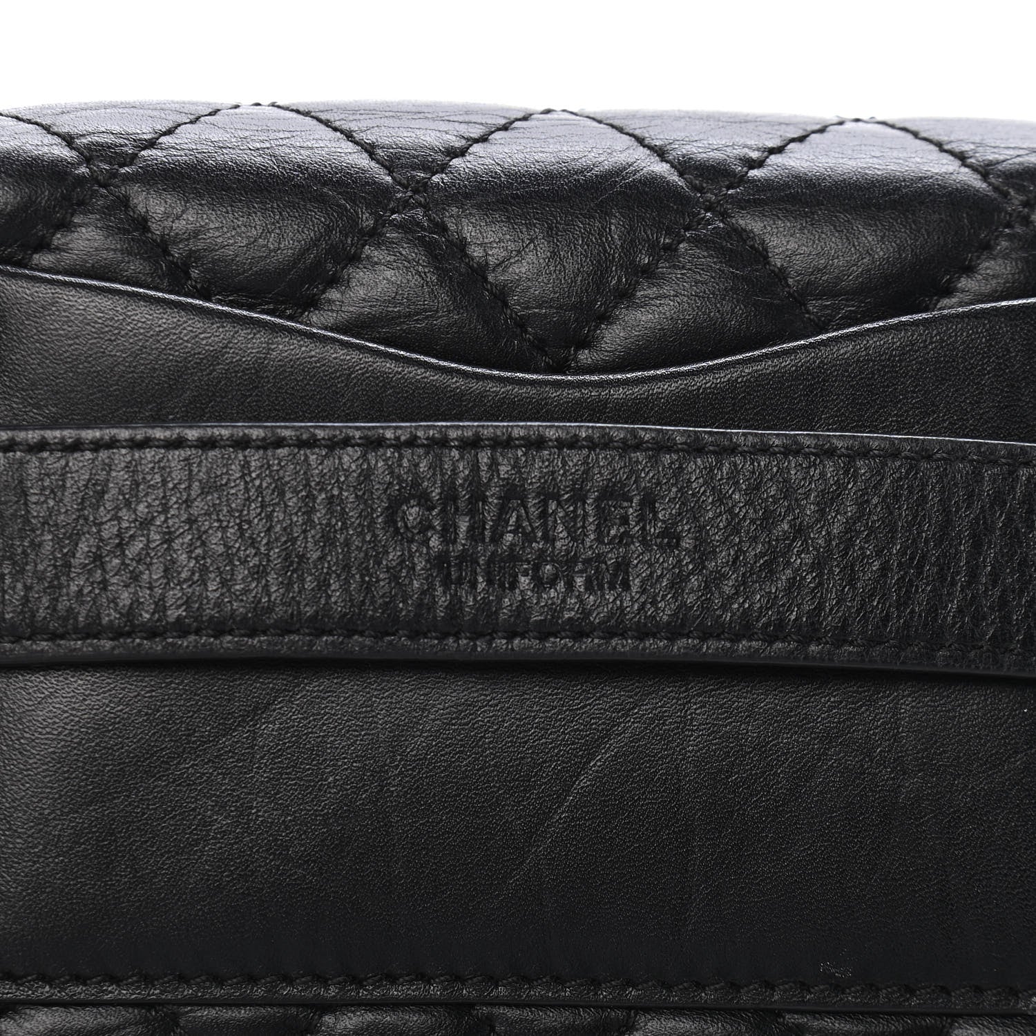 Chanel Calfskin Quilted 2.55 Reissue Flap Belt Bag Clutch Black 5 of 9