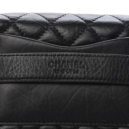 Chanel Calfskin Quilted 2.55 Reissue Flap Belt Bag Clutch Black 5 of 9