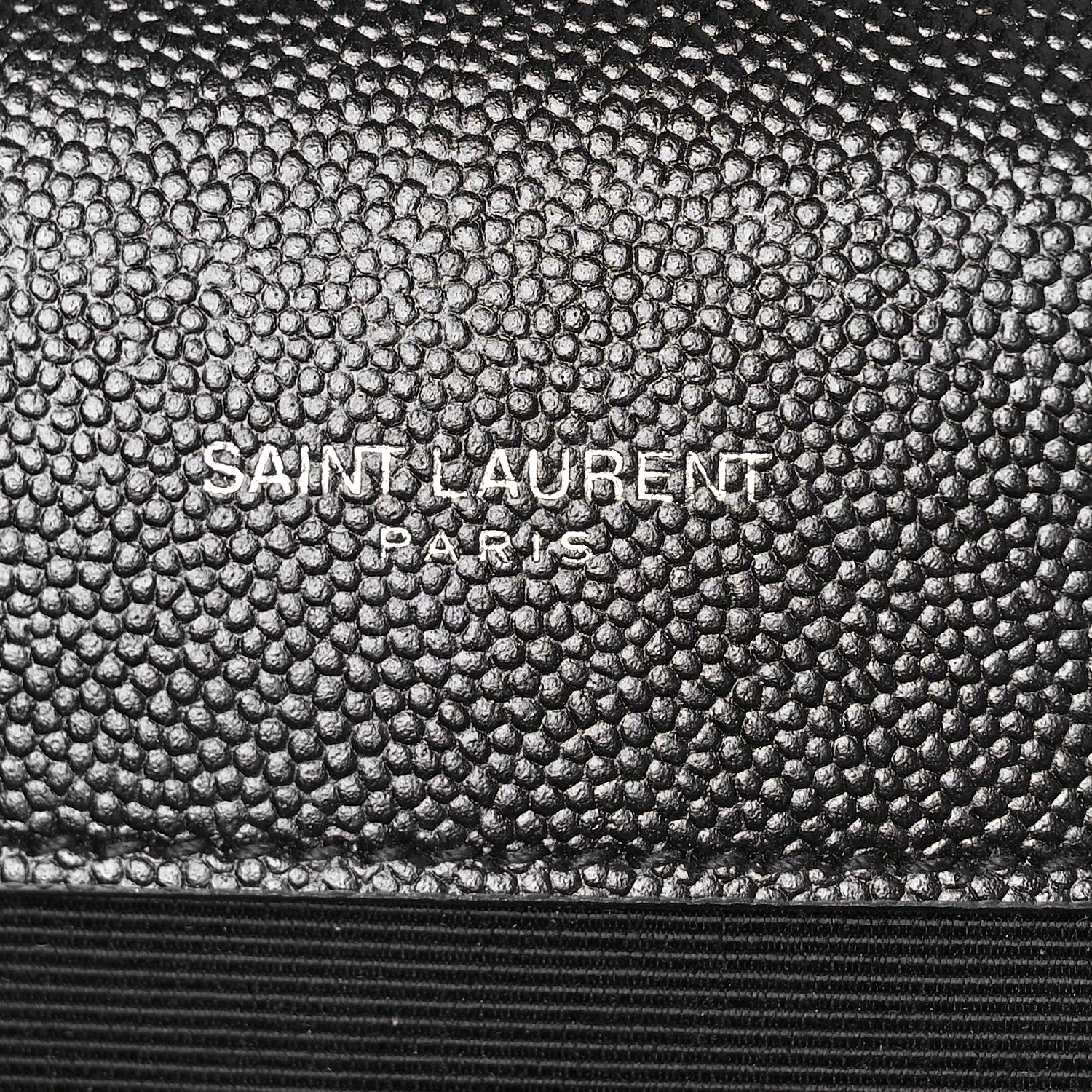 Saint Laurent Grain De Poudre Textured Mixed Matelasse Triquilt Medium Monogram Satchel Black 7 of 10