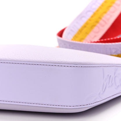 Christian Louboutin Calfskin Empire Loubila Pouch on Chain Lilac Smoke Rosy 10 of 10
