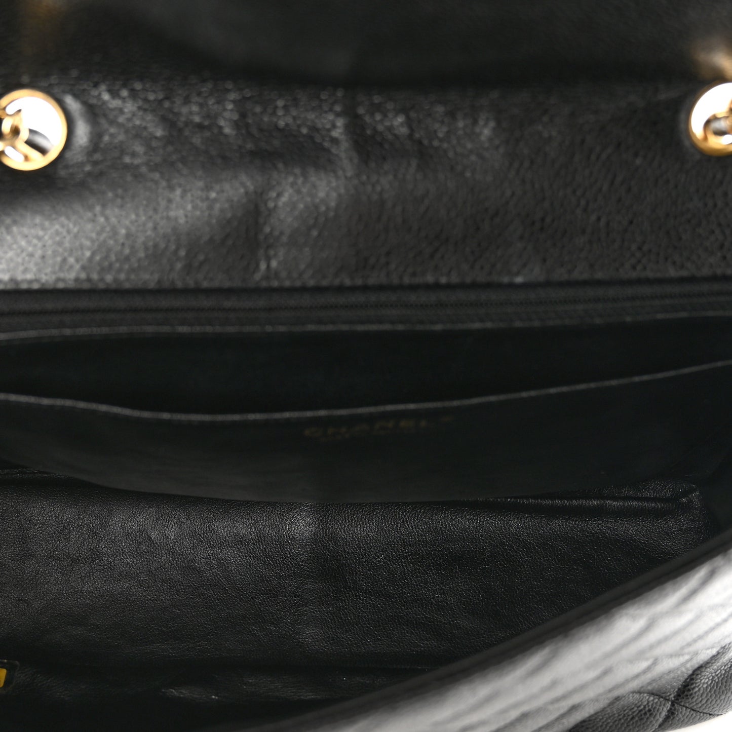 Caviar Quilted Jumbo Single Flap Black