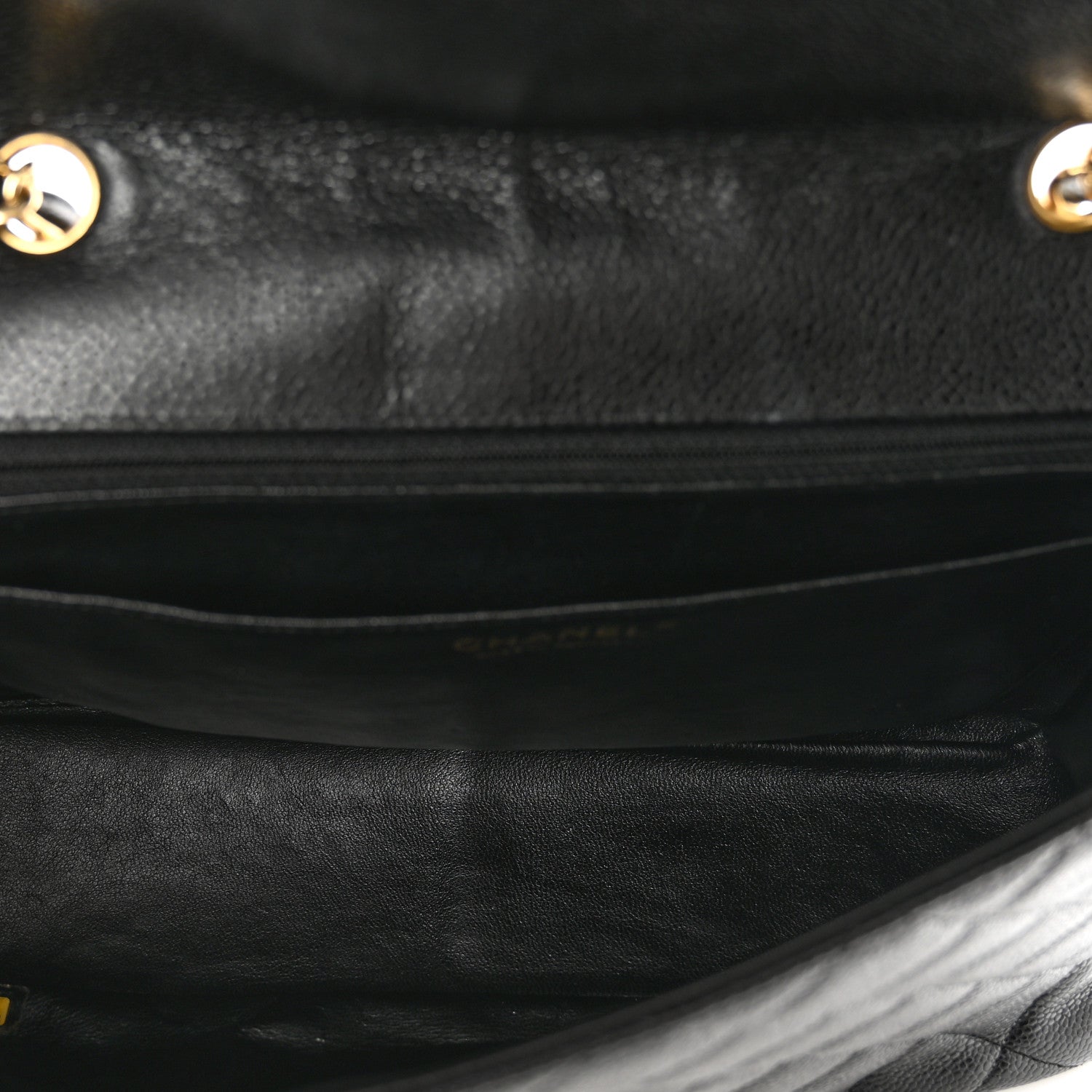 Chanel Caviar Quilted Jumbo Single Flap Black 6 of 12