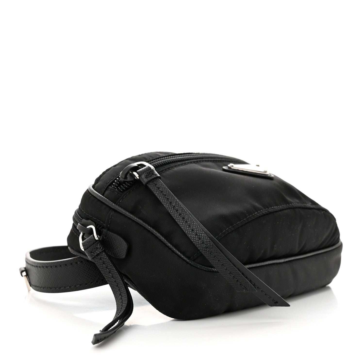 Prada Tessuto Nylon Saffiano Belt Bag Black 4 of 11