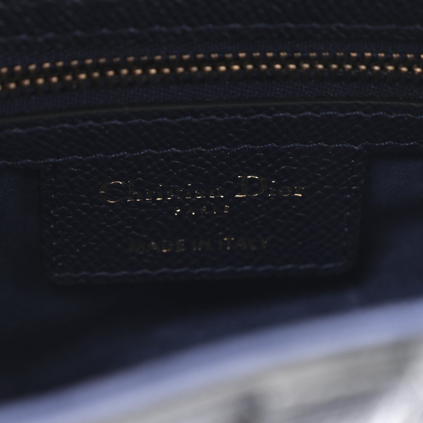 Grained Calfskin Saddle Bag Navy