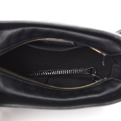 Chanel Patent Goatskin Quilted Small Gabrielle Hobo Black 5 of 9