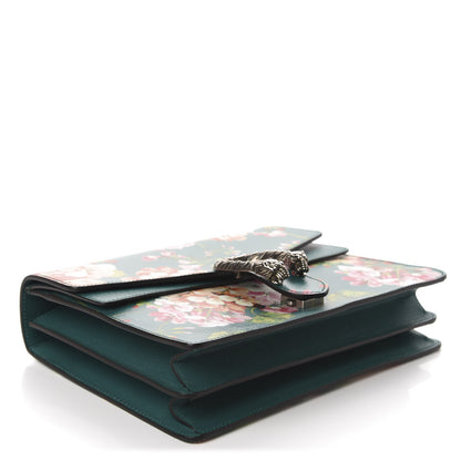Gucci Calfskin Blooms Print Medium Dionysus Shoulder Bag Bright Emerald Multicolor 4 of 10