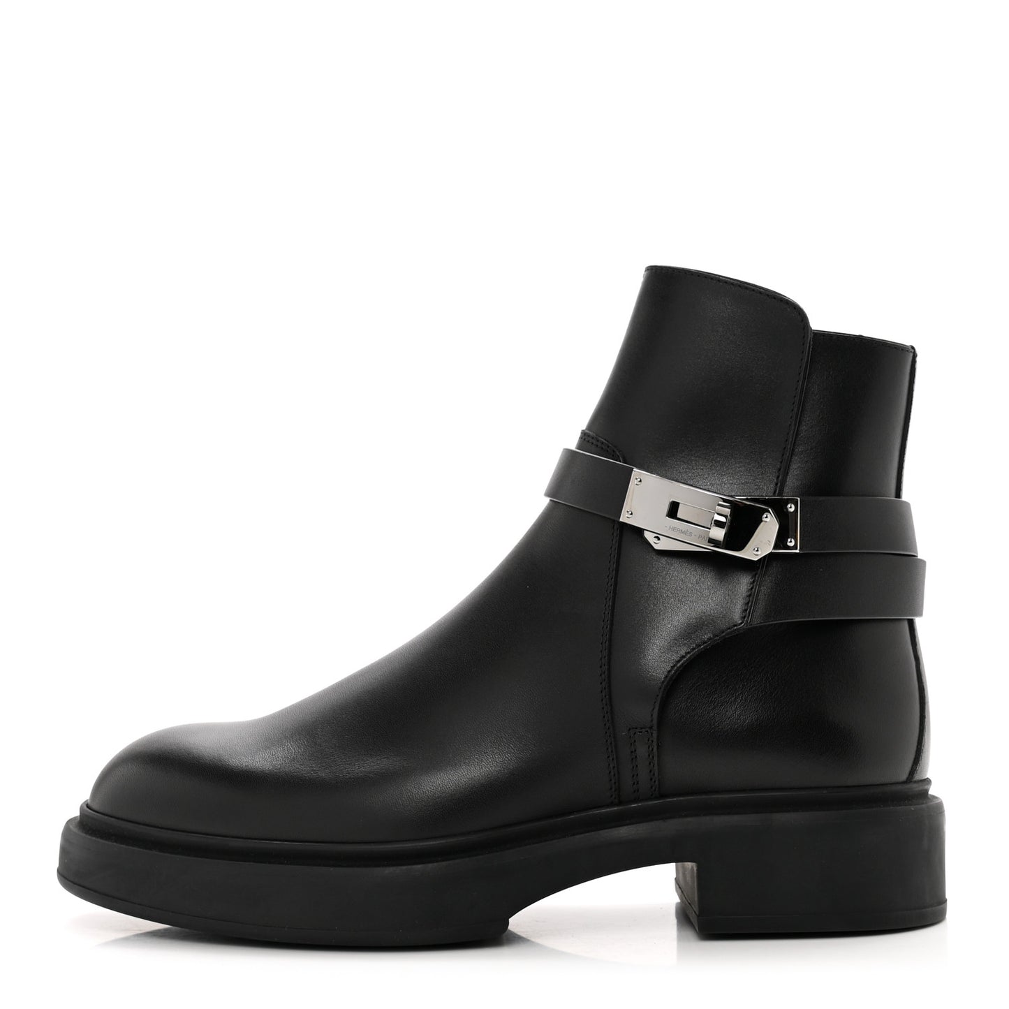 Calfskin Veo Ankle Boots 37.5 Black