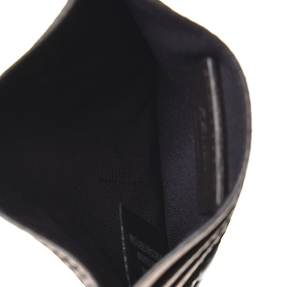 Fendi Vitello Cruise Bi-Color FF 1974 Embossed Card Holder Maya Black Light Rose 4 of 5