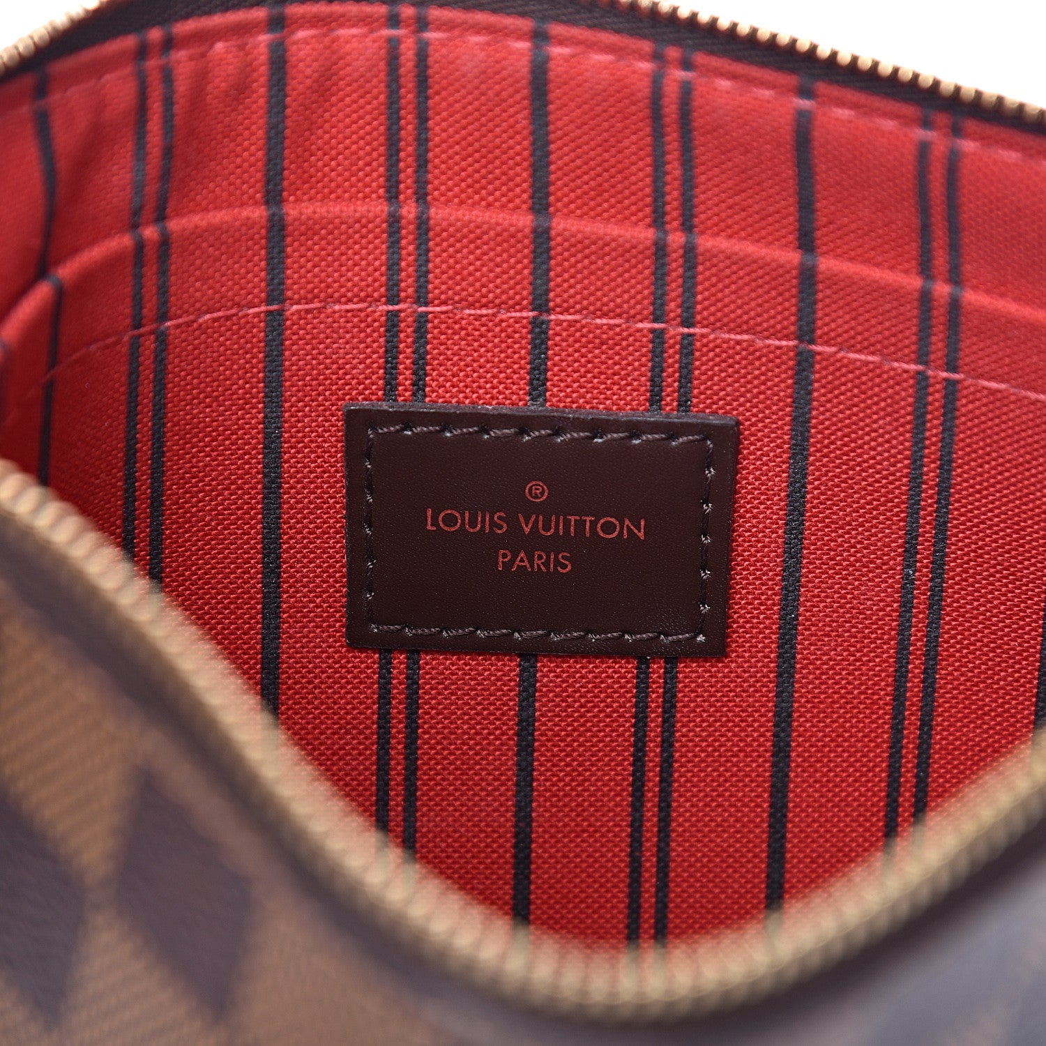 Louis Vuitton Damier Ebene Neverfull MM GM Pochette 6 of 8
