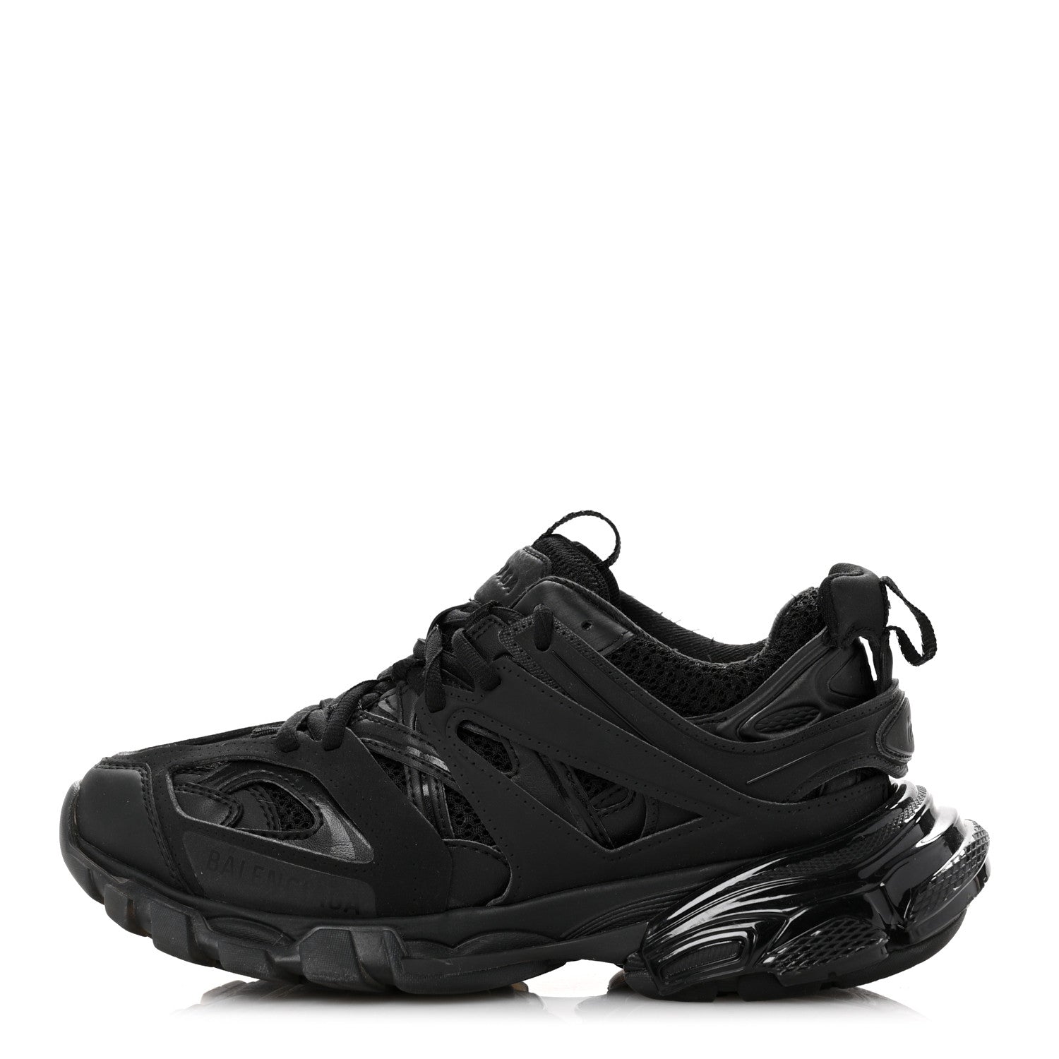 Balenciaga Rubber Mesh Fabric Womens Track Sneakers 36 Black 1 of 8