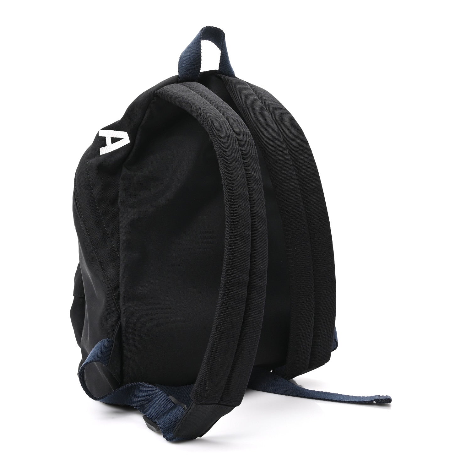 Balenciaga Sport Nylon Logo Embroidered S Wheel Backpack Black 2 of 9