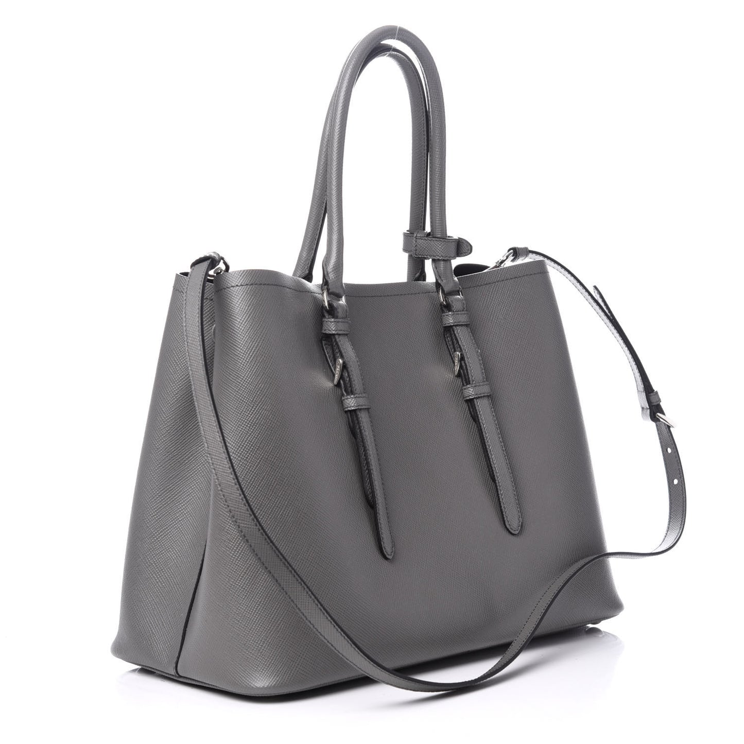 Saffiano Cuir Large Double Bag Marmo