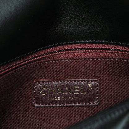 Chanel Lambskin Chevron Quilted Small Pyramid CC Flap Black 6 of 8