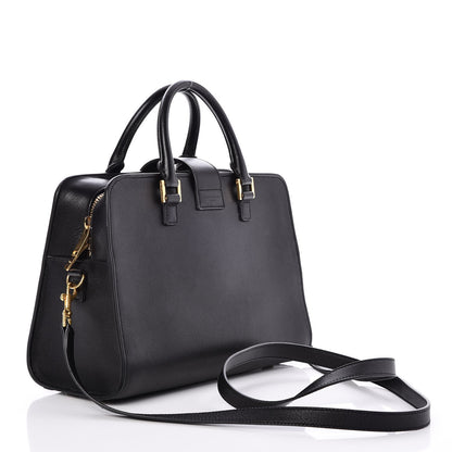 Saint Laurent Calfskin Monogram Baby Cabas Black 4 of 8