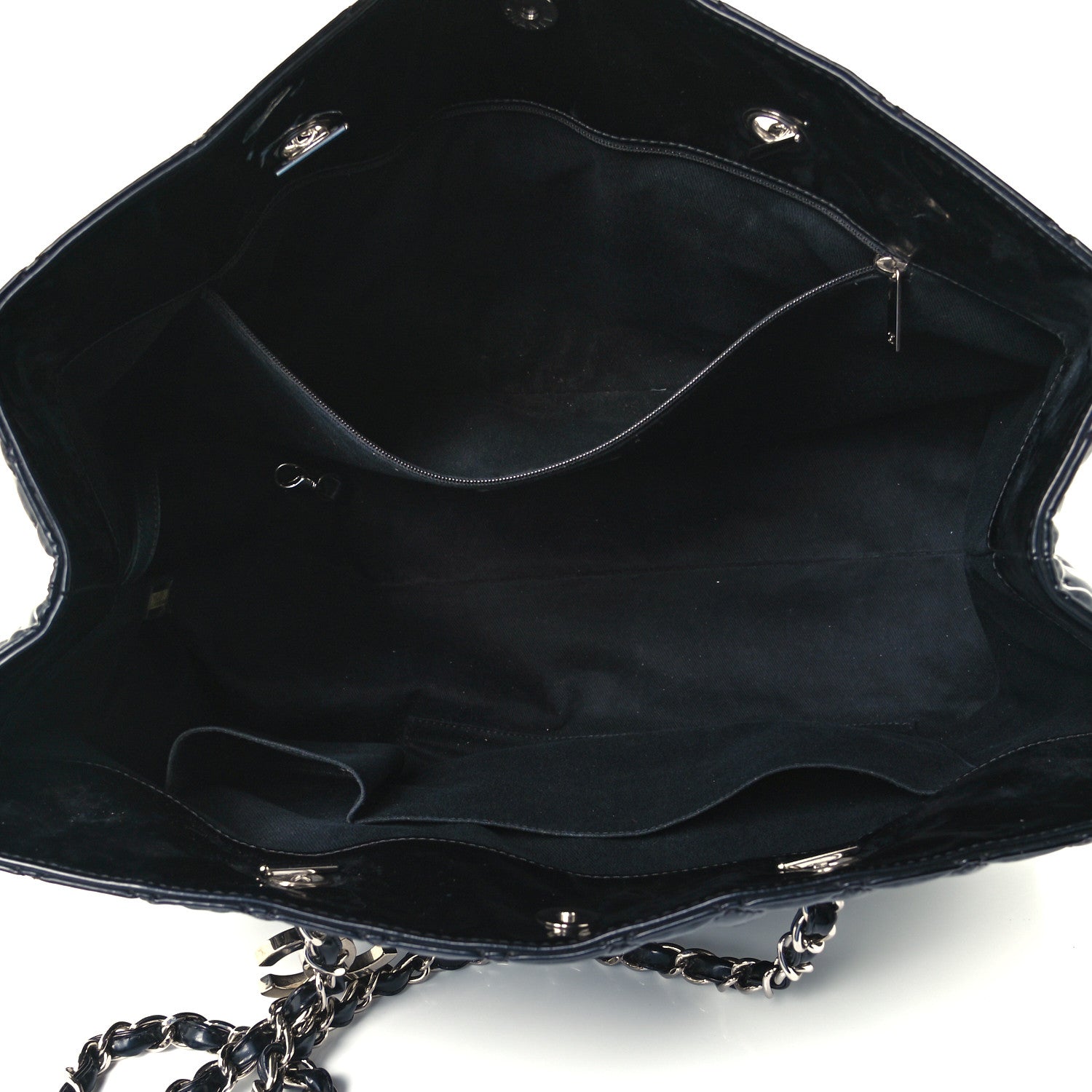 Chanel Vinyl Quilted Large In The Business Tote Black 4 of 10