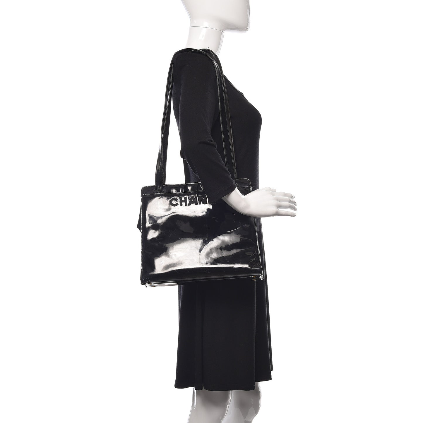 Patent Logo Tote Black